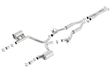 Borla 2015 Dodge Challenger SRT/392 Hemi 6.4L V8 S-TYPE Catback Exhaust w/ Valves Factory Bezel - View 2 | Dirty Garage