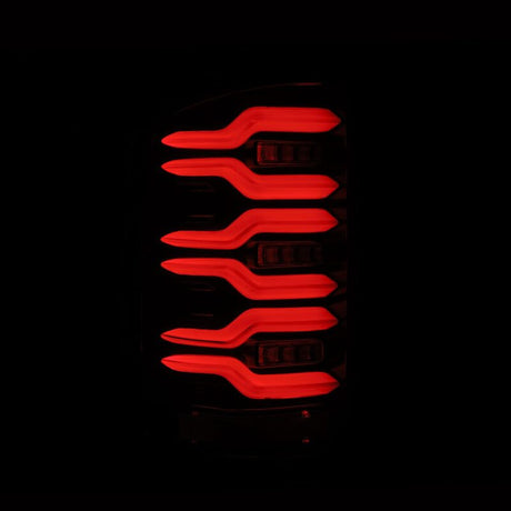 2014-2018 GM HD Luxx-Series LED Tail Lights Alpha Black Active Light Sequential Signal - View 4 | Dirty Garage
