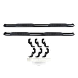 Westin 2019-2026 Chevy Silverado/Sierra 1500 Crew Cab Non LD PRO TRAXX 4 Oval Nerf Step Bars - Black - View 8 | Dirty Garage