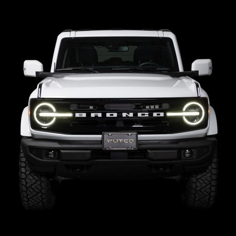 2022-2026 Bronco Luminix DRL LED Lights w/ Pair of Hood Limb Riser Replacements - View 3 | Dirty Garage