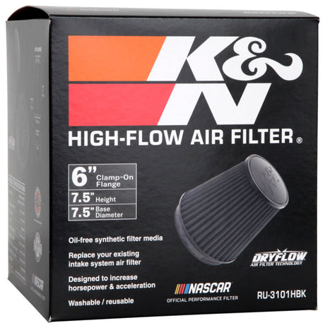 Universal Rubber Filter Round Tapered 6in Flange ID x 7.5in Base OD x 5.25in Top OD x 8in Height - View 12 | Dirty Garage