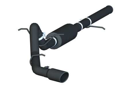2014-2017 GM 1500 3" Cat Back Single Side Exit Black Exhaust - View 2 | Dirty Garage