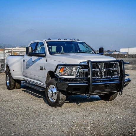 2006-2026 Ram 1500/HD Crew Cab Black 83" Grate Steps Running Boards - View 4 | Dirty Garage