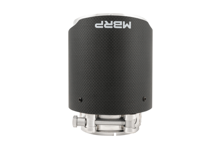 Universal Carbon Fiber Dual Wall Tip 4".5" OD 3" Inlet 6.13" L - View 4 | Dirty Garage