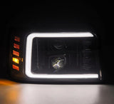 1992-1996 Super Duty Luxx-Series Projector Alpha-Black Headlights - View 3 | Dirty Garage