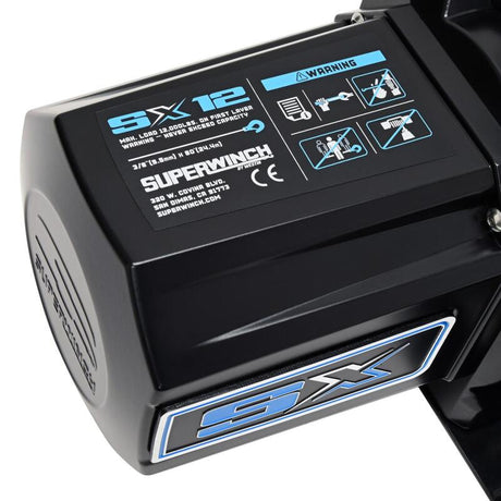 Universal 12000 LBS Synthetic Black Rope SX12SR DC Winch - View 3 | Dirty Garage