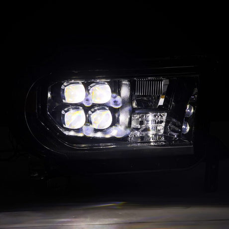 2007-2017 Tundra/Sequoia Nova-Series LED Projector Headlights Alpha-Black Activation Light Sequential Signal DRL - View 4 | Dirty Garage