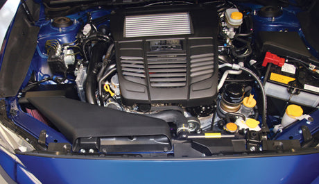2015-2017 WRX 2.0L Black Typhoon Series Short Ram Intake - View 3 | Dirty Garage