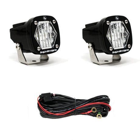 Universal S1 Wide Cornering LED Light Pair with Mounting Bracket | Dirty Garage
