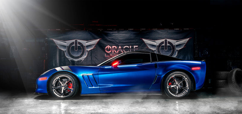 2005-2013 Corvette C6 Concept Series Unpainted Tinted Sidemarker Set - View 4 | Dirty Garage