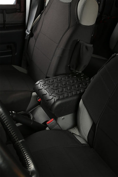 Rugged Ridge Center Console Cover Black 07-10 Jeep Wrangler - View 3 | Dirty Garage