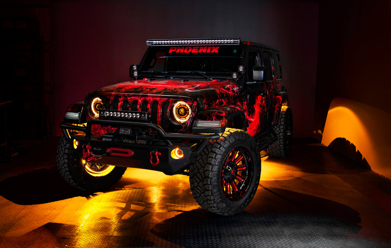 2007-2024 Wrangler High Performance LED Fog Lights w/o Controller - View 12 | Dirty Garage