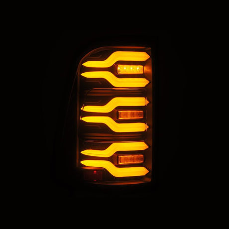 2019-2021 Ram 1500 Luxx-Series LED Tail Lights Black w Active Light Sequential Signal - View 3 | Dirty Garage