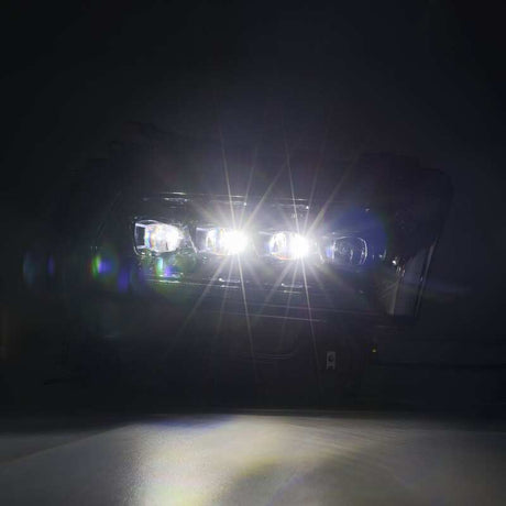 2019-2024 Ram HD Nova-Series LED Projector Alpha-Black Headlights Active Light Sequential Signal DRL - View 6 | Dirty Garage