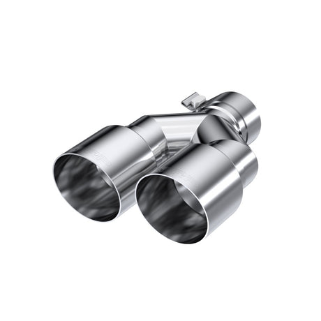 Universal T304 SS Dual Tip 3.5" OD 2.5" Inlet | Dirty Garage