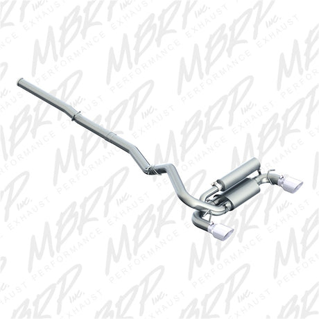 2016-2024 Focus RS 3" Dual Outlet Cat Back Exhaust T409 SS - View 3 | Dirty Garage