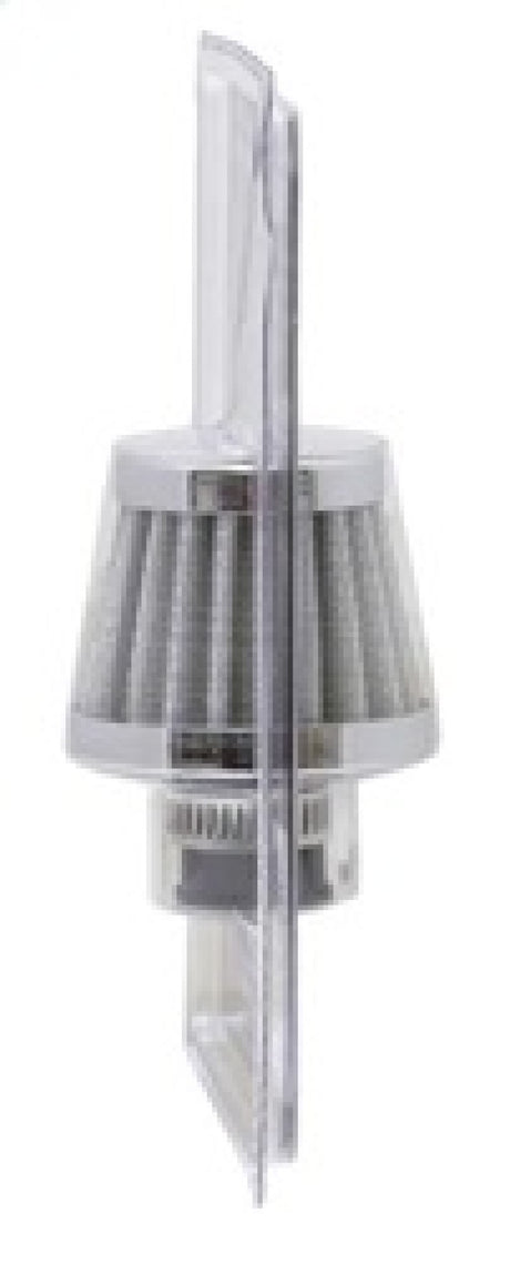 Universal 2in Base OD x .375in Flange ID x 1.75in H Rubber Base Crankcase Vent Filter - White - View 11 | Dirty Garage