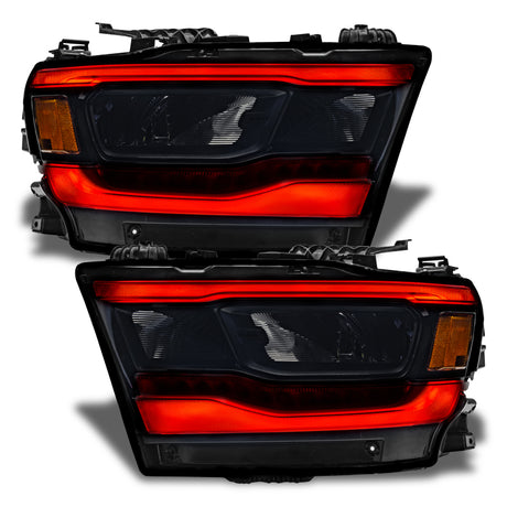 2019-2024 Ram 1500 RGB+W Reflector Headlight DRL Upgrade Kit - View 4 | Dirty Garage