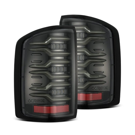 2014-2018 GM HD Luxx-Series LED Tail Lights Alpha Black Active Light Sequential Signal | Dirty Garage