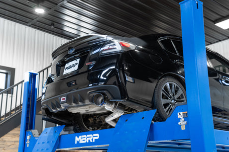 2011-2021 Subaru WRX STI 3" Cat Back Single Rear Exit Burnt End Tips - View 2 | Dirty Garage