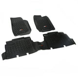 Rugged Ridge Floor Liner Front/Rear Black 2007-2018 Jeep Wrangler JK 4 Dr - View 2 | Dirty Garage
