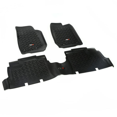 Rugged Ridge Floor Liner Front/Rear Black 2007-2018 Jeep Wrangler JK 4 Dr - View 2 | Dirty Garage