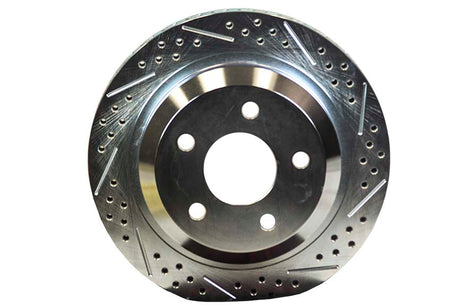 Universal Rear Slot Drill Rotor Zinc Passenger Side | Dirty Garage