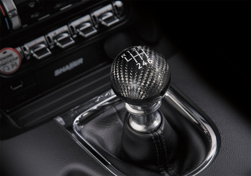2015-2026 Mustang Carbon Fiber Shift Knob 6 Speed - View 3 | Dirty Garage
