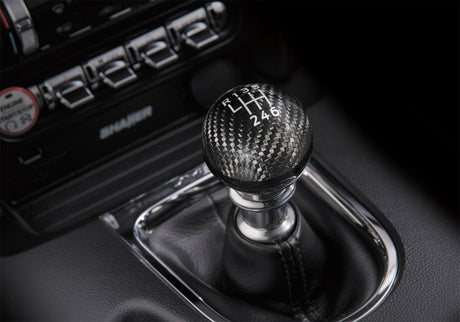 2015-2026 Mustang Carbon Fiber Shift Knob 6 Speed - View 3 | Dirty Garage