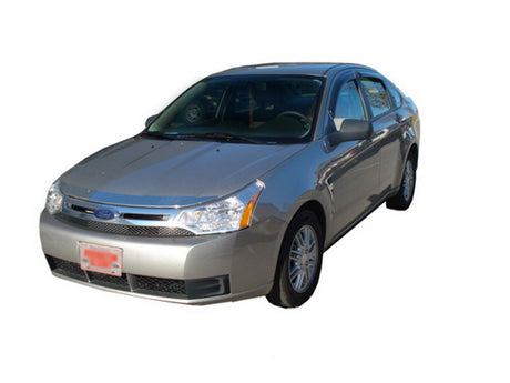 2008-2011 Focus Ventvisor Outside Mount Window Deflectors Smoke 4-Piece - View 3 | Dirty Garage