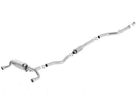 Borla 13-16 BMW 335i / 435i Atak Cat back SS 3.0in, 2.25in 3.5in Tip Single Rolled - View 3 | Dirty Garage