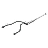 2019 Ram 1500 2.5" CB Dual Split Rear Exhaust w 4.5" Tip Blk Coated - View 2 | Dirty Garage