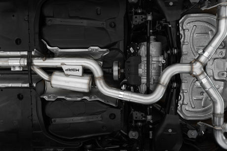 2022 Volkswagen Golf R MK8 3" Cat Back Quad Rear Carbon Fiber Tips Valve Delete Exhaust - View 2 | Dirty Garage