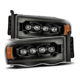 2002-2005 Ram HD Nova-Series LED Projector Alpha Black Headlights Active Light Sequential Signal | Dirty Garage