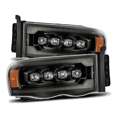 2002-2005 Ram HD Nova-Series LED Projector Alpha Black Headlights Active Light Sequential Signal | Dirty Garage