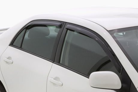 2009-2013 Corolla Front and Rear Window Deflectors Smoke 4-Piece - View 4 | Dirty Garage
