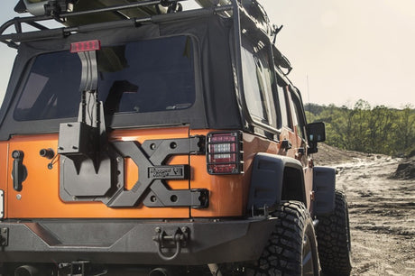 Rugged Ridge Spartacus HD Tire Carrier Kit 07-18 Jeep Wrangler - View 5 | Dirty Garage