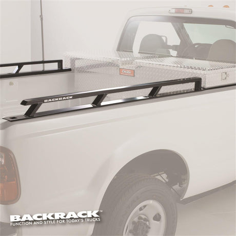 2019-2026 Silverado Backrack Side Rails; For Use with Tool Box 21 in.; 8.2 Ft. Bed; Truck Bed Rail (80524TB)