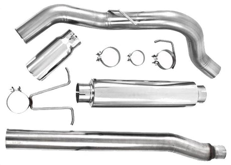 2011-2013 Superduty 6.2L 4" Cat Back Single Side Alum Exhaust System - View 2 | Dirty Garage