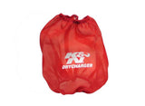 Universal Round Tapered Drycharger Air Filter Wrap Red 7.5in Base ID x 5in Top ID x 7.5in H - View 2 | Dirty Garage