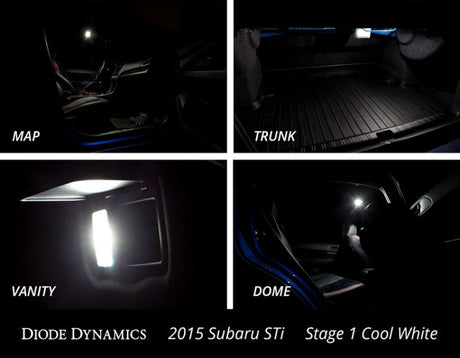 2015-2021 Subaru WRX Interior Cool White Light Kit Stage 2 - View 3 | Dirty Garage