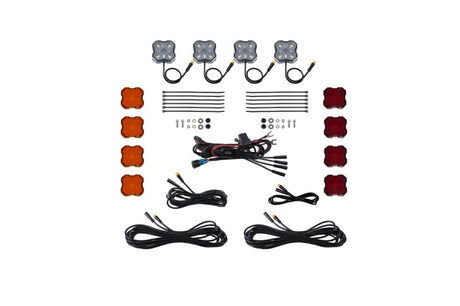 Universal Single-Color Rock Light Installer Kit 4-pack | Dirty Garage