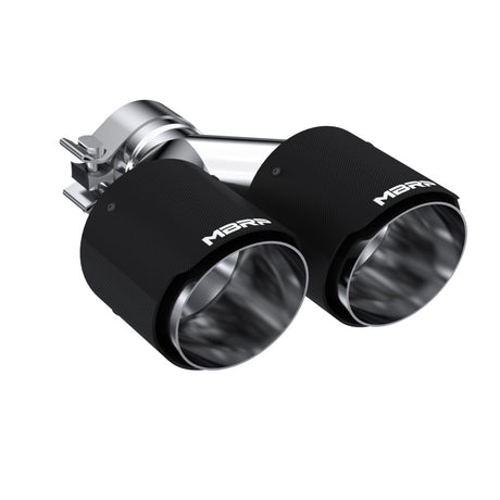 Universal Carbon Fiber Dual Tip 4" OD 2.5" Inlet | Dirty Garage