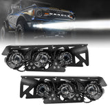 2021-2024 Bronco Off Road Laser and LED Fog Light Kit for Steel Bumper - View 8 | Dirty Garage