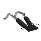 2014-2019 Corvette V8 6.2L 3" Black Dual Cat Back w 4" Quad Dual Wall Tips | Dirty Garage