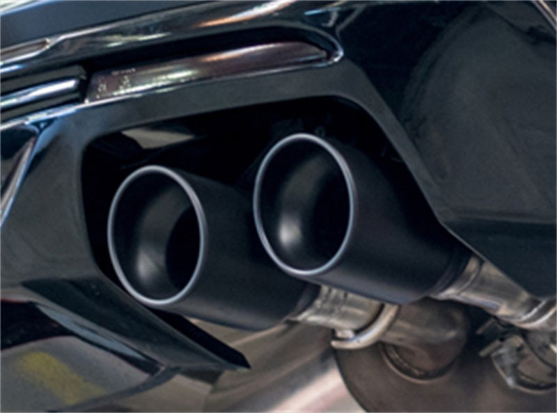 Borla 2016 Chevy Camaro V8 SS AT/MT ATAK Rear Section Exhaust w/ Dual Mode Valves Ceramic Black - View 3 | Dirty Garage