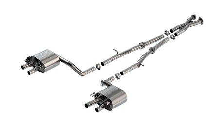 Borla 22-23 Kia Stinger 3.3L V6 Turbo 2.25in Pipe Dia Dual Split Rear Exit S-Type Cat-Back Exhaust - View 3 | Dirty Garage