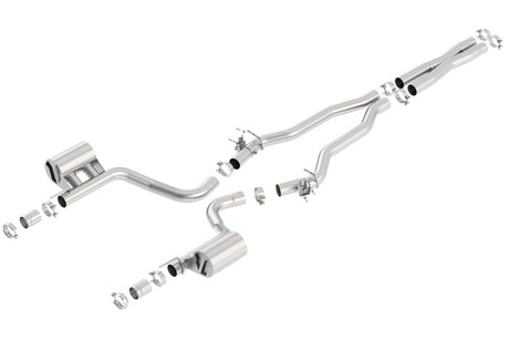 Borla 2015 Dodge Challenger Hellcat 6.2L V8 ATAK Catback Exhaust No Tips Factory Valance - View 4 | Dirty Garage