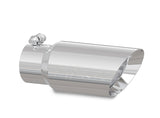 Universal 4" OD 3" Inlet 10" Dual Wall Angled End Tip T304 - View 2 | Dirty Garage