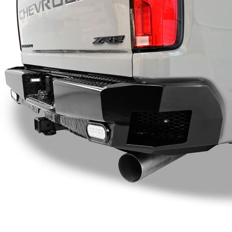 2019-2026 GM 1500 HDX Bandit Black Rear Bumper - View 4 | Dirty Garage